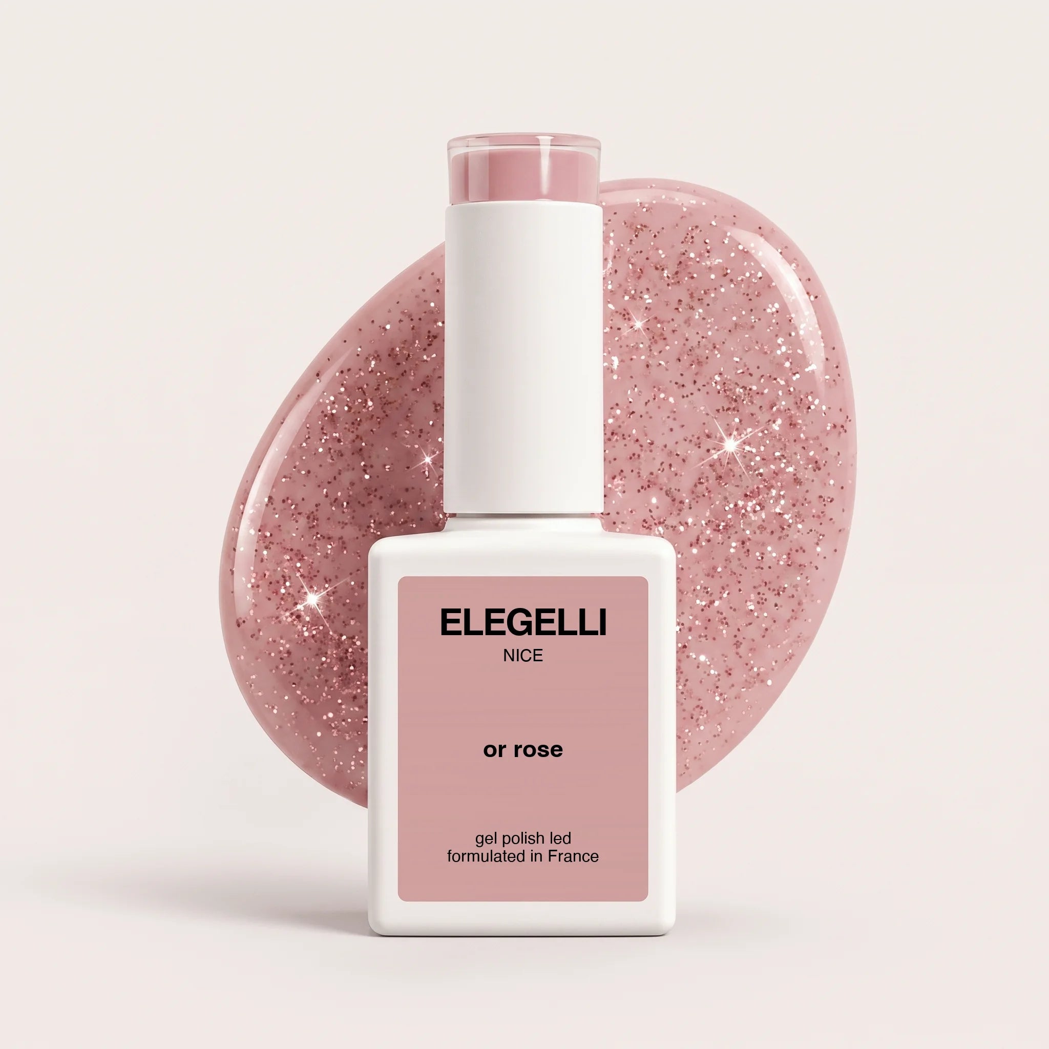 Elegelli gel polish 057 or rose - rose gold