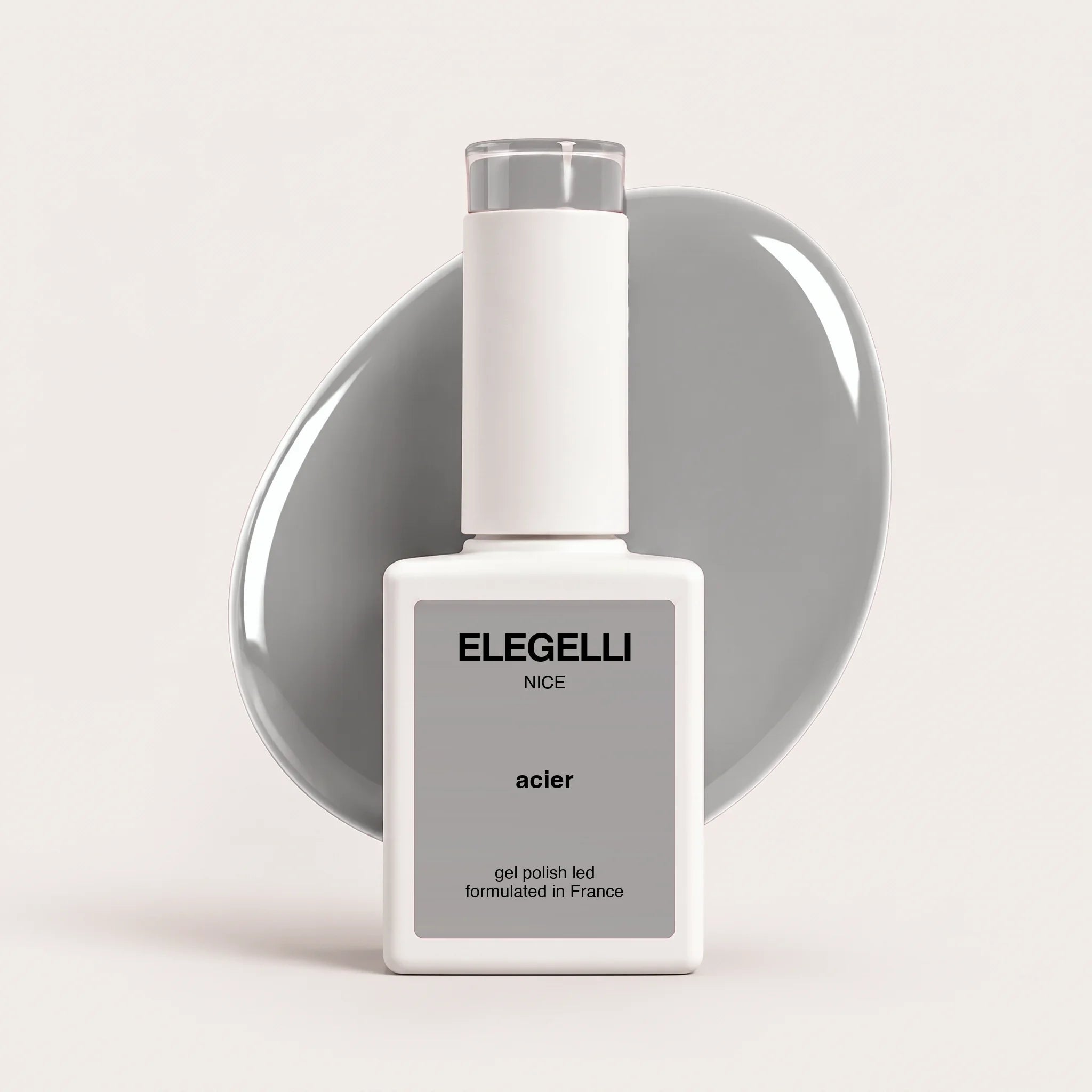 Elegelli gel polish 124 acier - steel